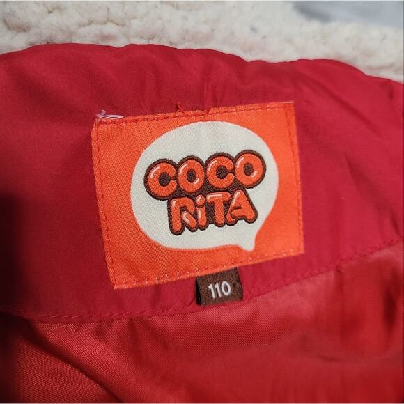 Coco Rita Zip in/out Lined Girl's Coat with Ears, size 110 (US size 4) - Picture 11 of 12